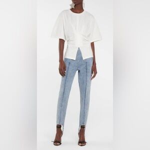 Isabel Marant~ Luxury Parisian Cool Style Stirrup Denim Pants